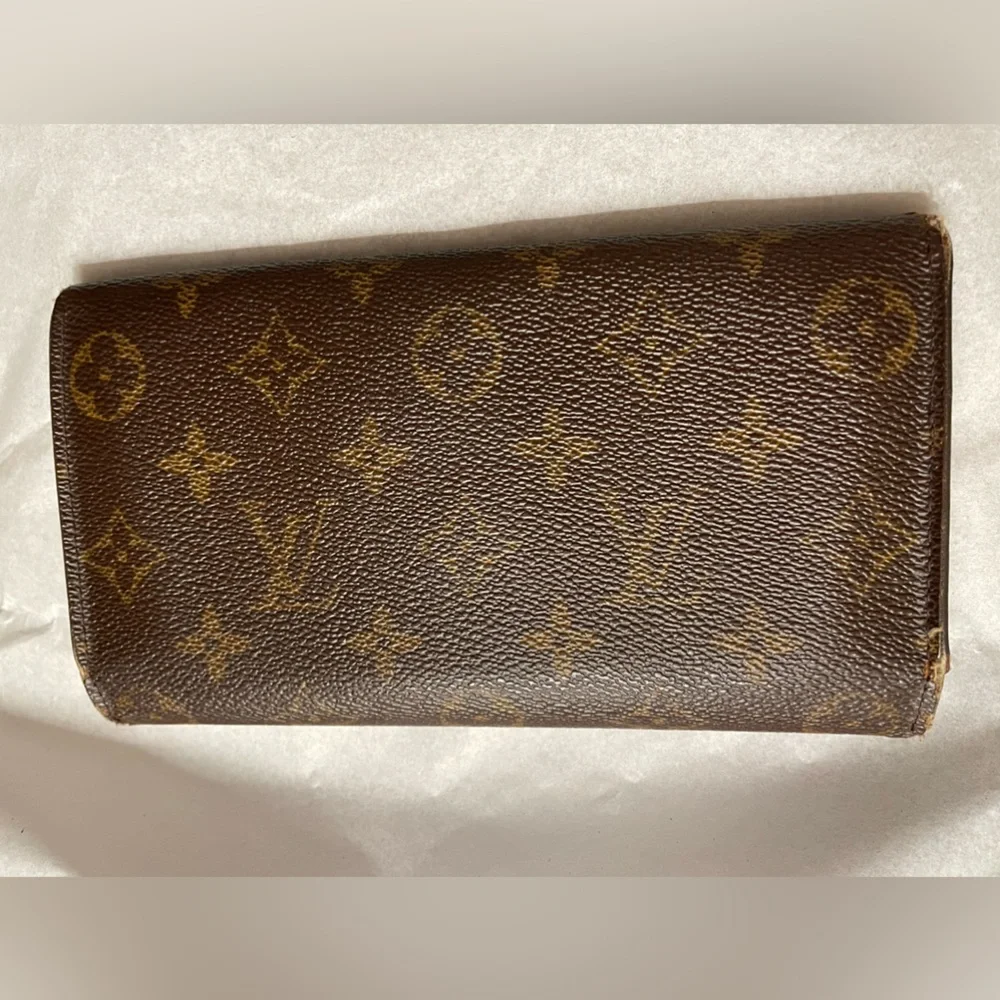 Louis Vuitton Monogram Brown Canvas Sarah Long Wallet